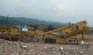 China 150tph construction waste mobile crushing production line